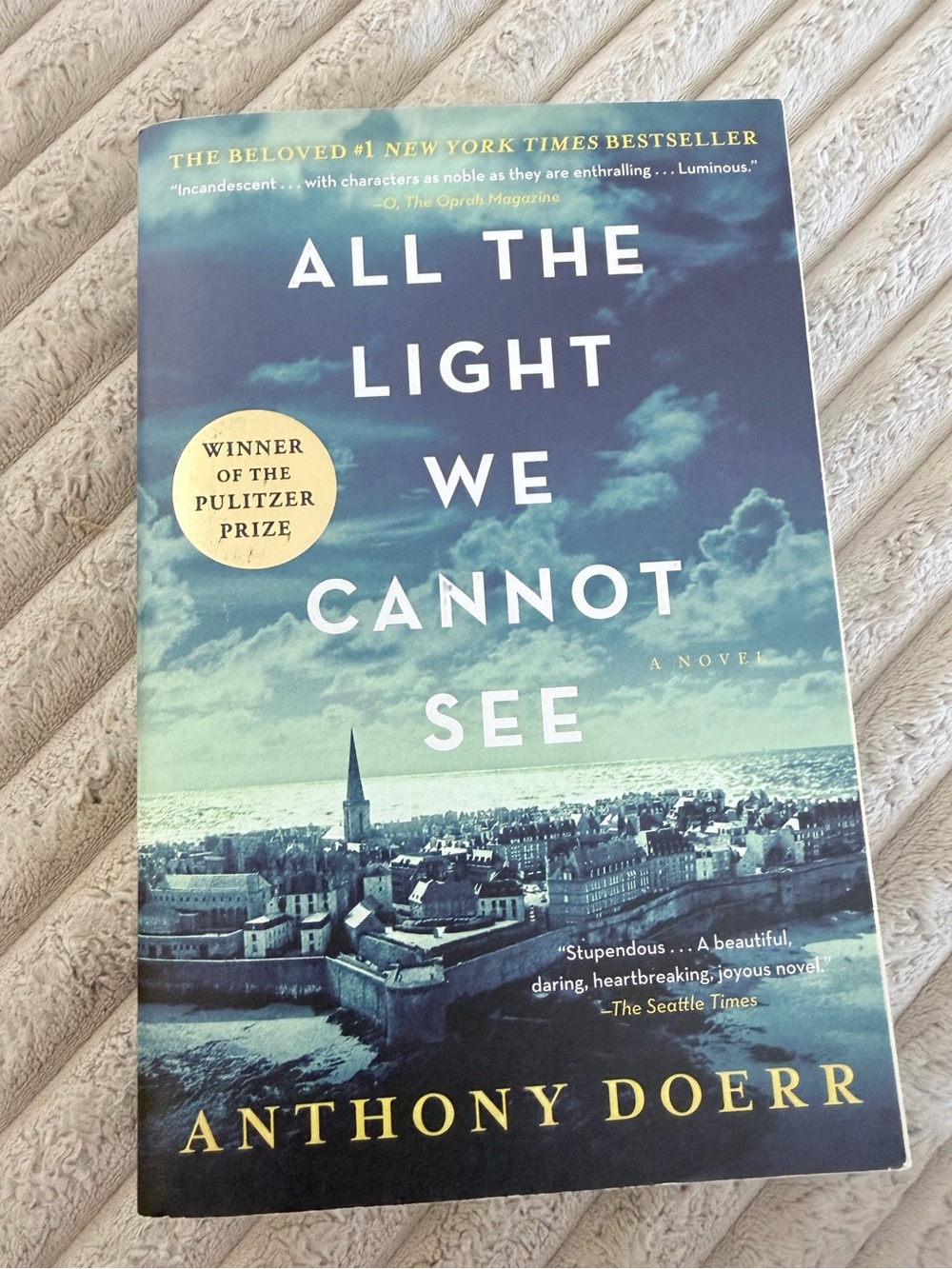All the Light We Cannot See by Anthony Doerr Paperback Pulitzer Prize Novel
